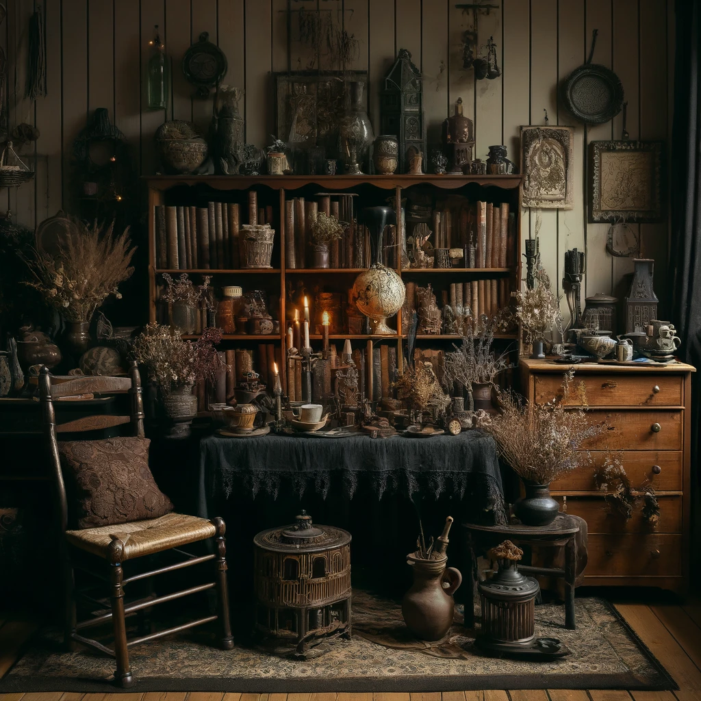 Dark cottagecore thrift store finds